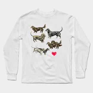 I LOVE DACHSHUNDS Long Sleeve T-Shirt